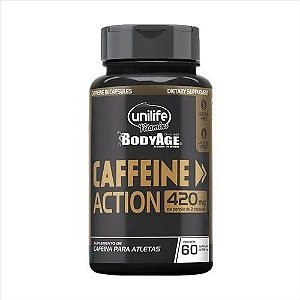 Cafeína 420 Mg 60 Cápsulas - Caffeine Action Unilife