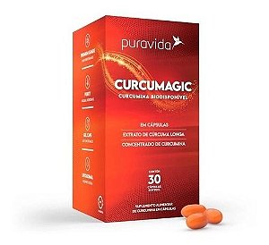 Curcumagic Curcumina Biodisponiveis Puravida 30 Cáps