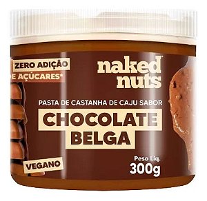 Pasta Castanha De Caju Sabor Chocolate Belga 300g Naked Nuts