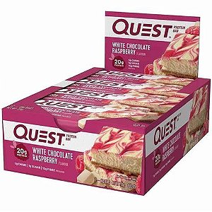 Quest Bar 60g Display 12 Unid. White Chocolate Raspberry