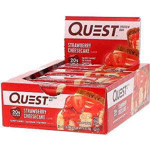 Quest Bar 60g Display 12 Unid. Strawberry Cheesecak