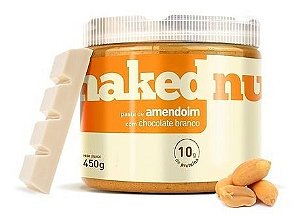 Pasta De Amendoim Com Chocolate Branco Naked Nuts 450g