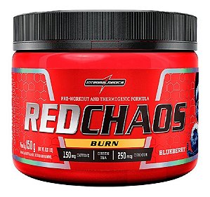 Pré Treino Termogenico Red Chaos Burn Integral Médica 150g