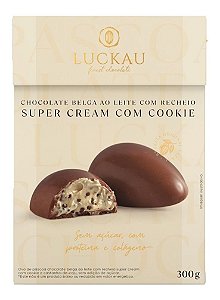 Ovo De Pascoa Luckau Chocolate Belga Cookies And Cream 300g