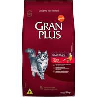 RAÇÃO GRANPLUS GATO ADULTO CASTRADO SABOR CARNE & ARROZ 10,1kg