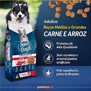 SEVEN DOGS - ADULTOS - CARNE ARROZ - 15KG