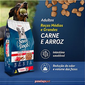 SEVEN DOGS - ADULTOS - CARNE ARROZ - 10,1KG
