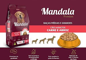 MANDALA CAO - ADULTO - CARNE ARROZ - 10,1 KG
