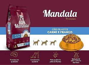 MANDALA CAO - FILHOTES - CARNE E FRANGO - 10,1 KG