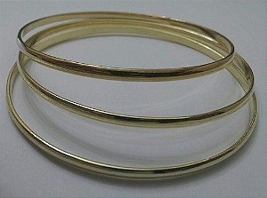 Trio Pulseiras - Dourado