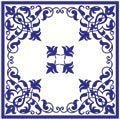 AZ006-A kit com 24 peças azulejos colonial portugues porcelana 15,4x15,4 cm