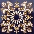 Azulejos Colonial Português REF 028, kit com 24 peças 15,4x15,4 cm em porcelana