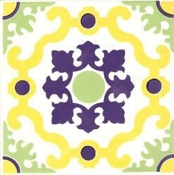 Azulejos Decorativos 15,4x15,4 cm ref 041, alta durabilidade, kit com 24 peças