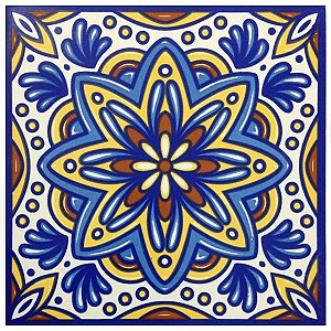 Azulejos Decorativos kit com 42 peças 15,4x15,4 cm, porcelana, alta durabilidade