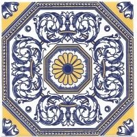 Azulejos Decorativos kit com 42 peças 15,4x15,4 cm, porcelana, alta durabilidade