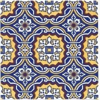 Azulejos Decorativos kit com 42 peças 15,4x15,4 cm, porcelana, alta durabilidade