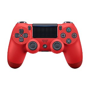 Controle sem fio Dualshock 4 Magma Red (Vermelho) - PS4