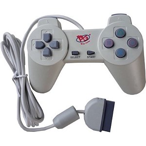 Controle Playstation Compatível Branco - PS1