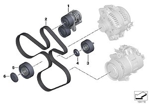 Kit Correia Poly V Bmw 335i 135i 1m N54 11287628652 11287563927 11287556251 11287795159 11287557851 11287544616 32427553955