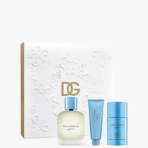 DG Light Blue Pour Homme Edt 100ml + SG 50ml + Deo Stick 75g Perfume Masculino