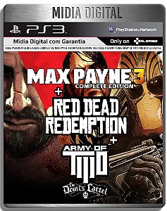 Red Dead Redemption + Max Payne 3 Complete + Army of Two The Devils Cartel - Ps3 Psn - Mídia Digital