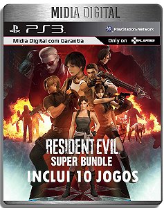 Resident Evil Super Bundle - 10 Jogos Da Saga  Ps3 Psn - Midia Digital