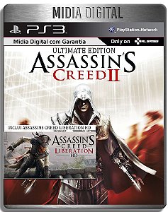 Assassins Creed 2 Ultimate + Assassins Creed Liberation - Ps3 Psn - Mídia Digital