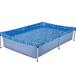PISCINA ARMAÇAO FERRO 1000L RETANGULAR MOR .
