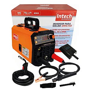 MAQUINA INVERSOR SOLDA 150A 220VMIG/TIG INTECH