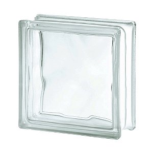 BLOCO DE VIDRO TRANSP ONDULADO 19X19 TRAD .