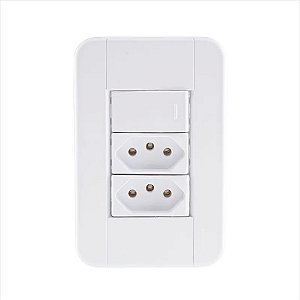 INTERRUPTOR EMB PARAL 2TEC+1TOM 10A 2P+T LIZ TRAMONT .