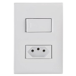 INTERRUPTOR EMB PARAL 1TEC+1TOM 10A 2P+T LIZ TRAMONT .