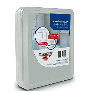 ARMARIO P/ BANHEIRO BRANCO 35X30X9MM 701 PLASBOHN .