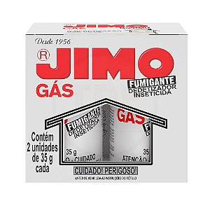 DEDETIZADOR JIMO GAS COM 2 TUBOS 35G .