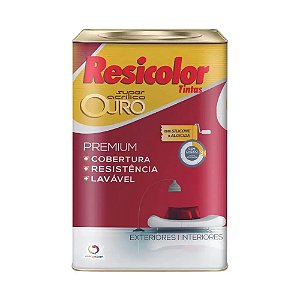 TINTA RESIC ACRIL FOSC OURO B MEDIA 18L .