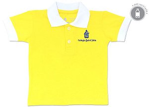 SJ CAMISA POLO AMARELA (ECOLÓGICA - 50% ALGODÃO + 50% PET)