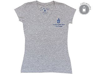 SJ CAMISETA BABY LOOK MESCLA (ECOLÓGICA - 50% ALGODÃO + 50% PET)