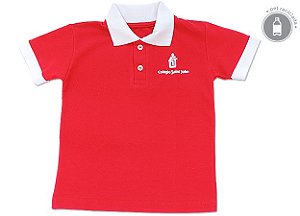 CAMISA POLO VERMELHA (ECOLÓGICA - 50% ALGODÃO + 50% PET)