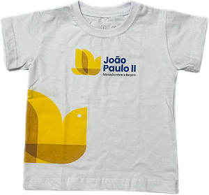 CAMISETA MANGA CURTA (ECOLÓGICA - 100% ALGODÃO ORGÂNICO) JOÃO PAULO II