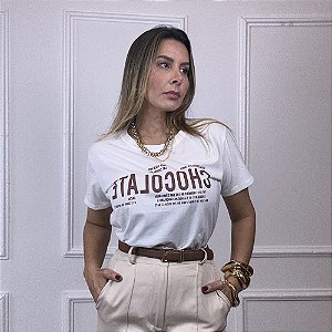 T-shirt Estampa Chocolate