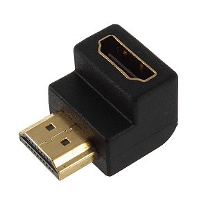 ADAPTADOR HDMI EM L 90° PEQUENO HDMI F - HDMI M TEBERA 321012N