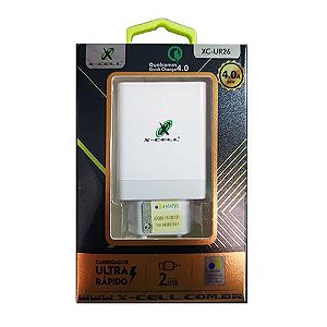 FONTE CARREGADOR 36W 4.0A USB + USB-C X-CELL XC-UR.26