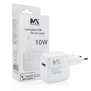 FONTE CARREGADOR USB 10W 5V 2.4A MAXMIDIA MAX-CAR89