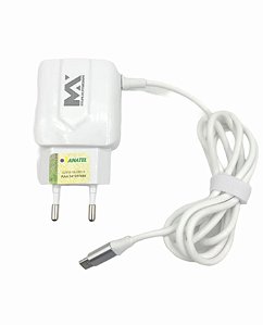 CARREGADOR RAPIDO 3.6A MICRO USB V8 1M + 2 SAIDAS USB MAXMIDIA MAX-CAR65