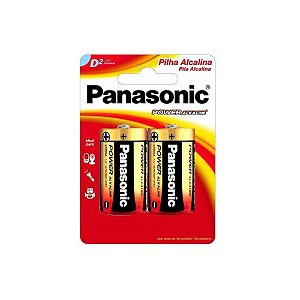 PILHA PANASONIC ALCALINA POWER GRANDE D CARTELA C/2 (0148)