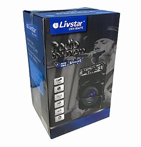 CAIXA DE SOM 40W RMS BLUETOOTH/ USB/ TF/ FM LIVSTAR CNN-8042TS