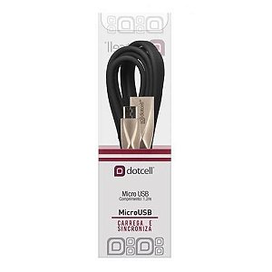 CABO MICRO USB DOTCELL DC-CD3011 PRETO V8