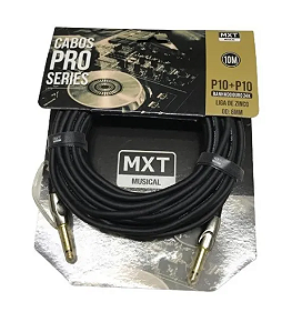CABO DE GUITARRA P10 MONO 10 METROS OD:6MM MXT PRO SERIES