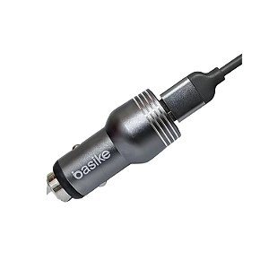 CARREGADOR AUTOMOTIVO RÁPIDO USB DUPLO 3.4A BASIKE CAR G5137 V8
