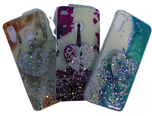 CAPA TRANSPARENTE PERSONALIZADA COM SUPORTE SAMSUNG A30S / A50